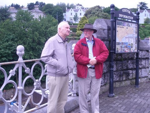 Oliver and Seamus view the landscape